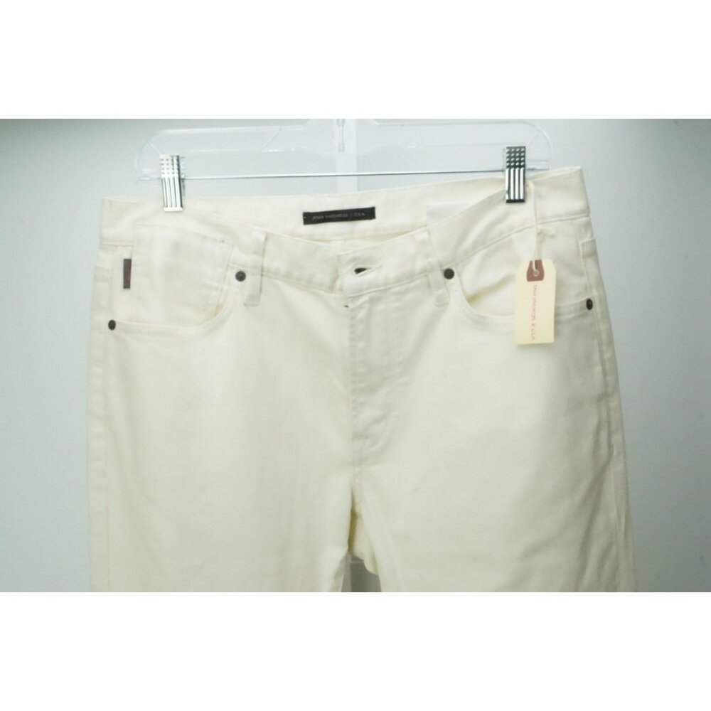 John Varvatos Bowery Fit Indie White Wash Cotton Jeans Sz 32 BRAND NEW